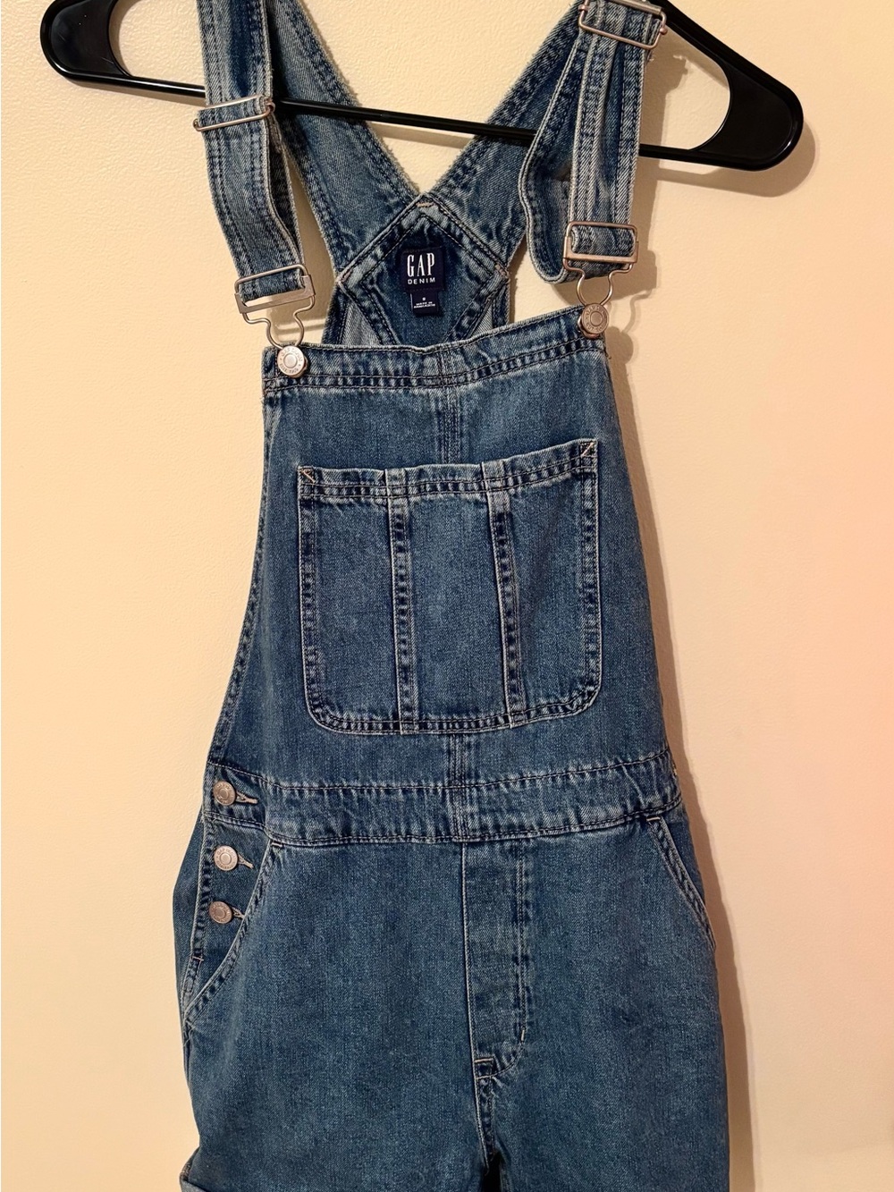 GAP Blue Denim Overalls with Front Bib Pocket